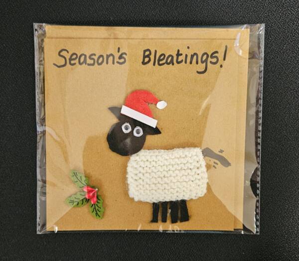Seasons Bleatings Sheep card