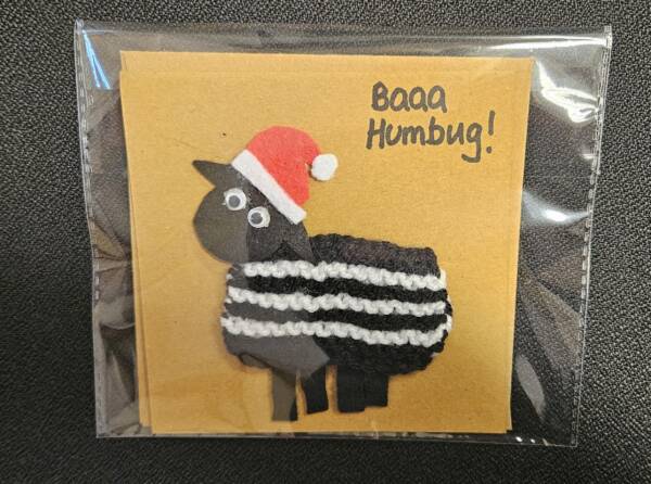 Baa Humbug Christmas card