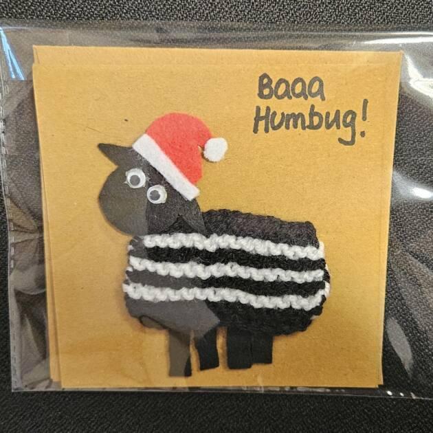 Baa Humbug Christmas card