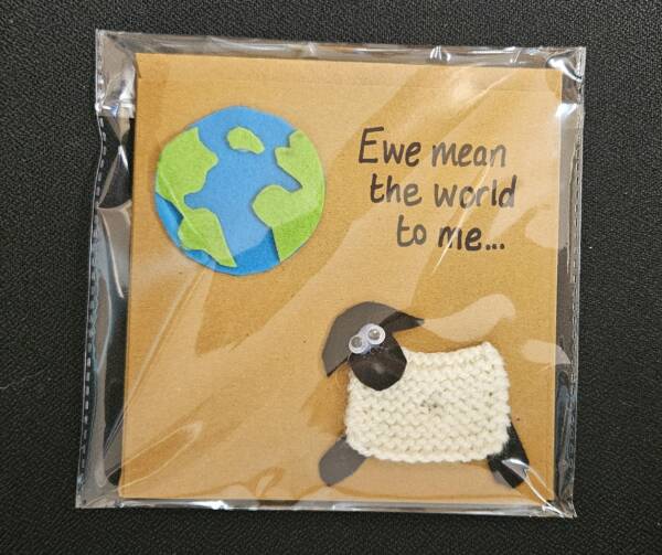 Ewe mean the world to me card