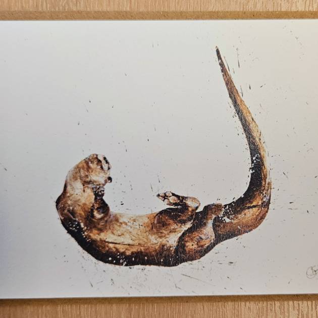 Otter note card