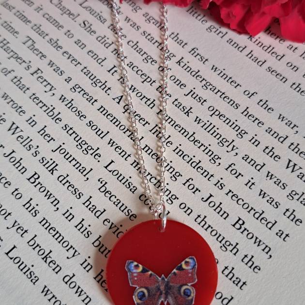 Peacock Butterfly Necklace